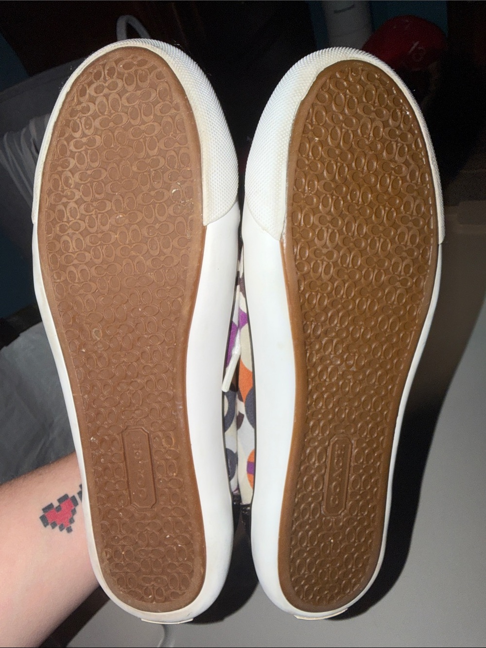 Coach Women’s Barrett Sneakers in Purple, Orange, Gray, White size 9 - Picture 6 of 6
